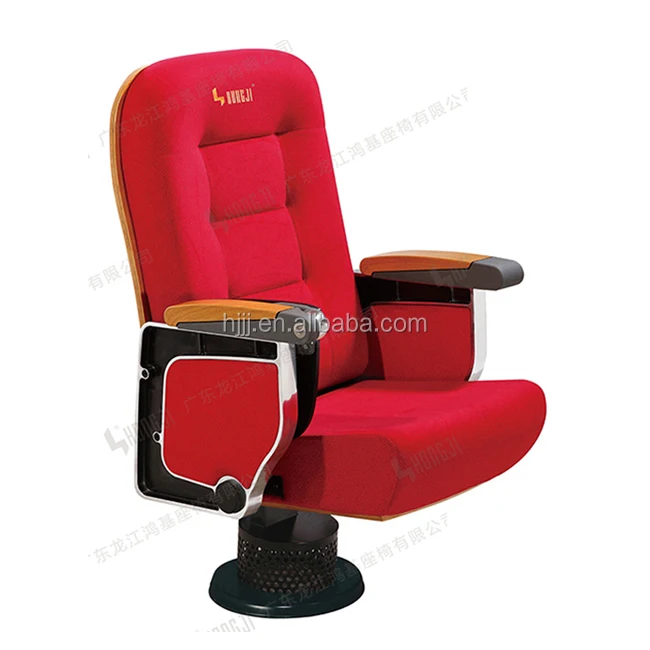 
Cheap school soft auditorium chair seating with big size writing pad 