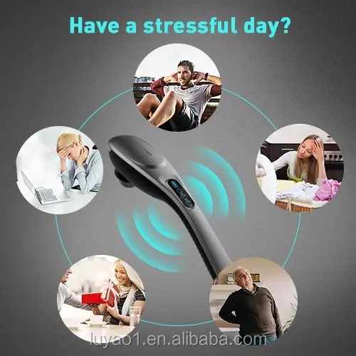 6 massage modes wireless handheld percussion massager body hammer with heat