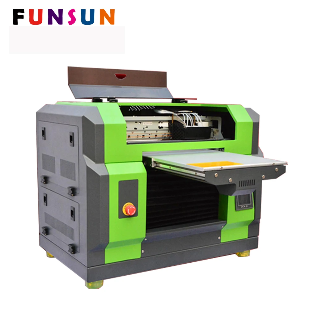Funsunjet A3 Size DX5 Head LED Acrylic Glass UV Flatbed Printer UV Printer