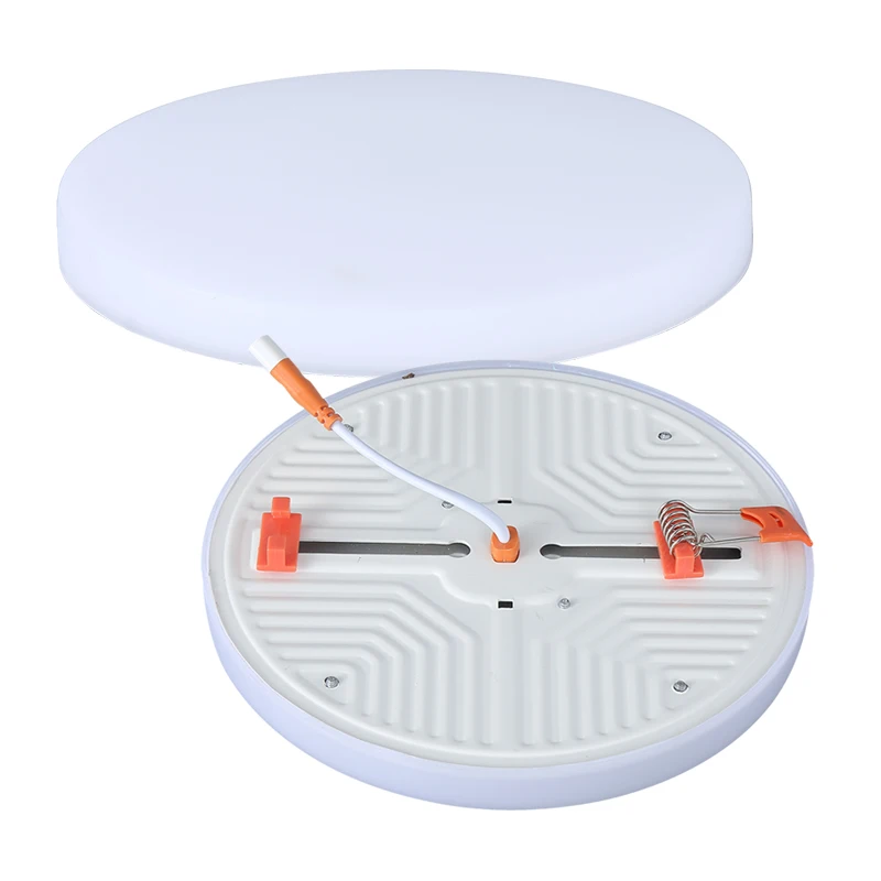 Factory price aluminium smd led double color 9w ceiling decoration frameless led panel light 30x30