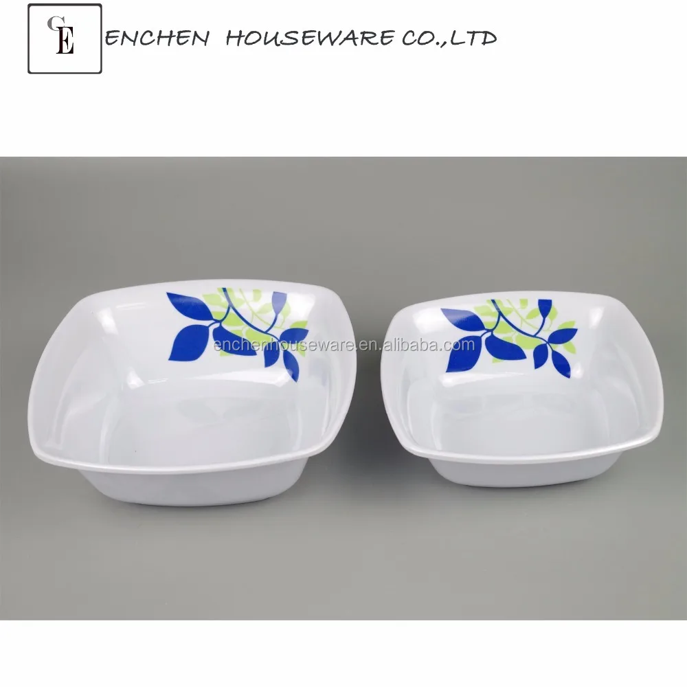 Square   breakfast dishes melamine western  champing  unbreakable dinnerware wholesale set   cheap