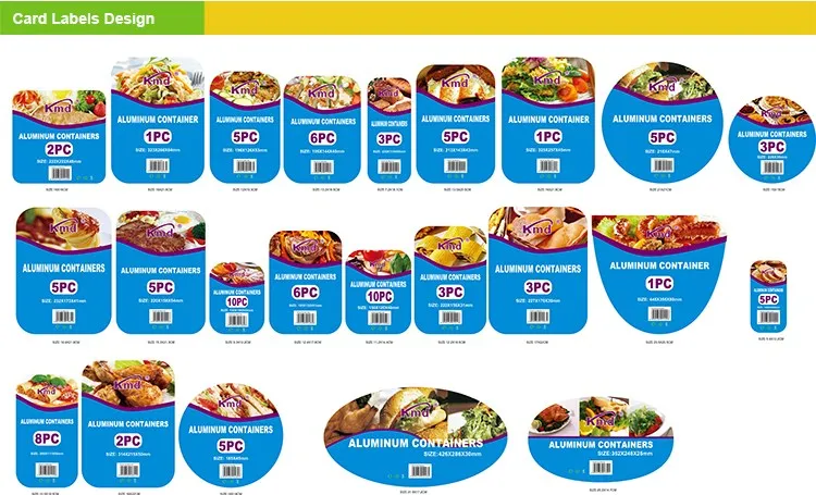 Family Party Hotel Buffet Tin Foil Barbecue Plate Full Size Pan