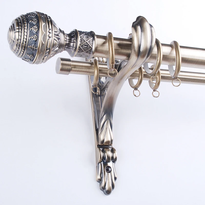 
Stardeco new design europe Style Extendable double curtain rod curtain pole and accessories Manufacture  (1249807887)
