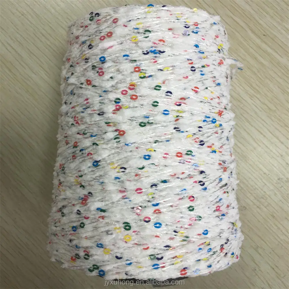 wholesale hottest 5 colored sequin yarn