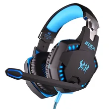 KOTION EACH G2100 Vibration Function Professional Gaming Headphone with Mic Stereo Bass LED Light for PC Gamer Games Headset