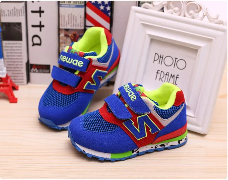 New fashion 2015 children shoes for boys and girls running shoes female child autumn sports breathable