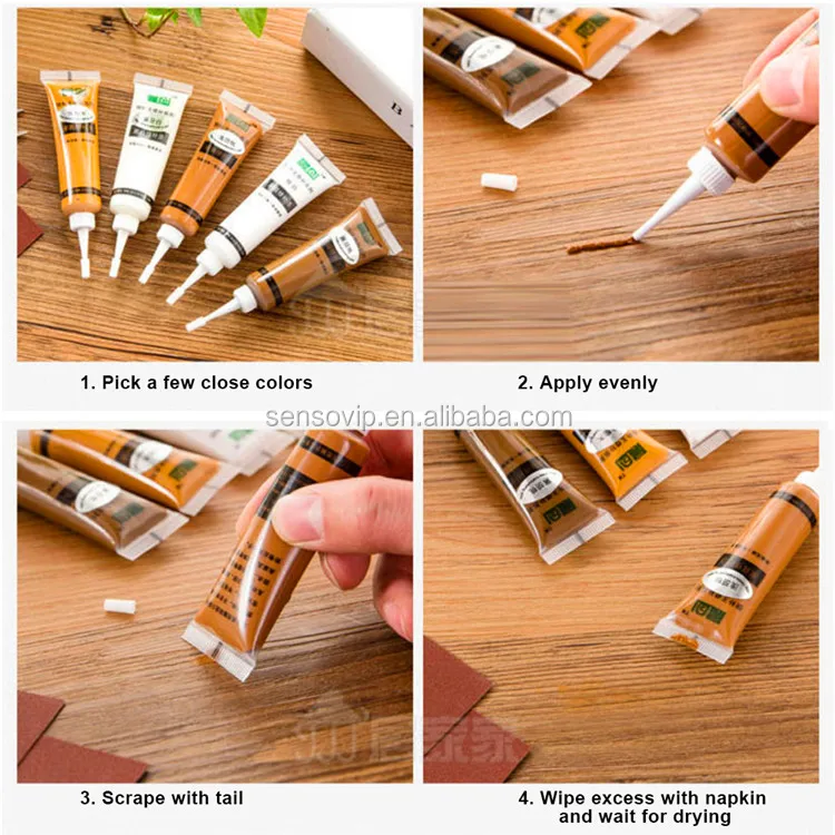 
Hot New Furniture Scratch Fast Remover Solid Wood Furniture Refinishing Paste Repair Paint Floor colors Paste Repair Pen 