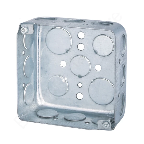 4X4 inch square pre-galvanized sheet control switch box;protect wire electric box