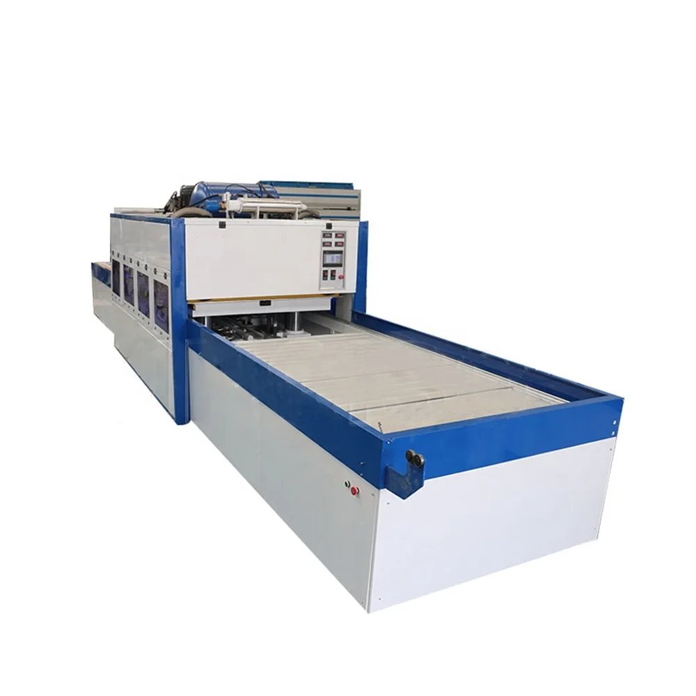 Positive and negative membrane press machine for veneer