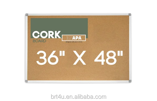 
wall hanging Aluminum Framed Large Bulletin Cork board for Home Office Dorm 