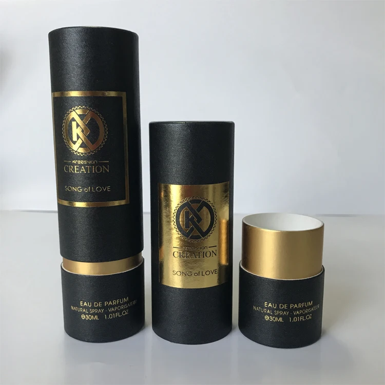 Custom cardboard iridescent paper 30ml essential oil perfume bottle box packaging tube
