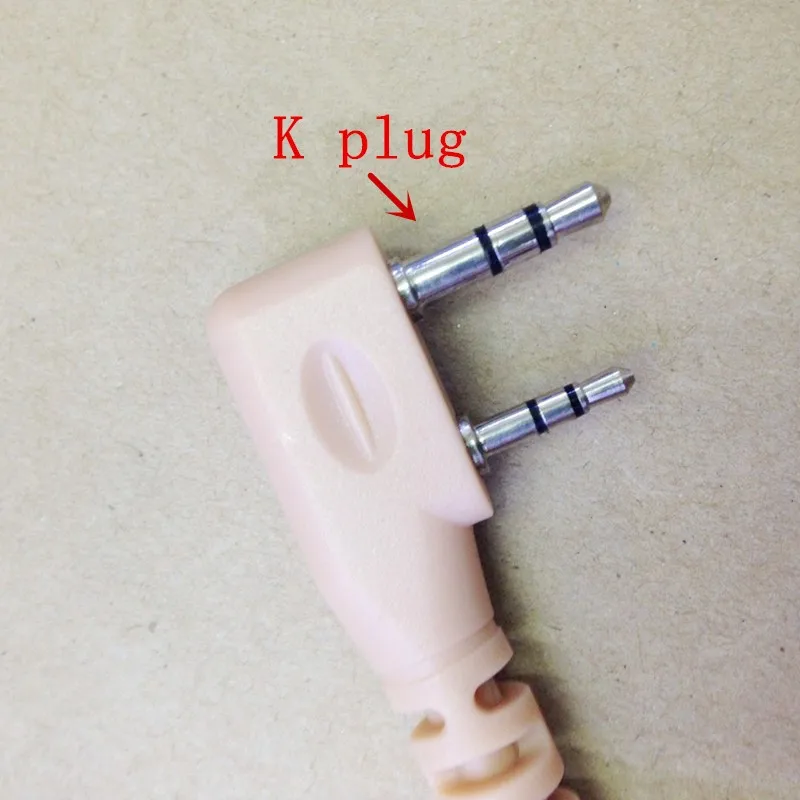 
Big Long PTT Clamp Clear Air Tube 2pins K plug headphone for Kenwood Baofeng Puxing TYT Weierwei etc Walkie talkie 