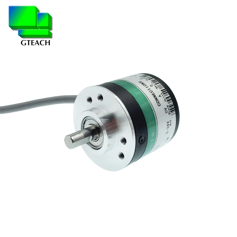 Low price ABZ signals 6mm shaft magnetic Type Incremental Rotary Encoder 1024 pulses