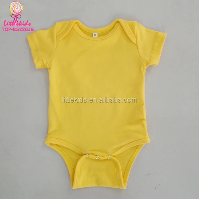 Plain Infant Toddler Bodysuit Blank Newborn Romper Short Sleeve Black Baby One Piece Romper