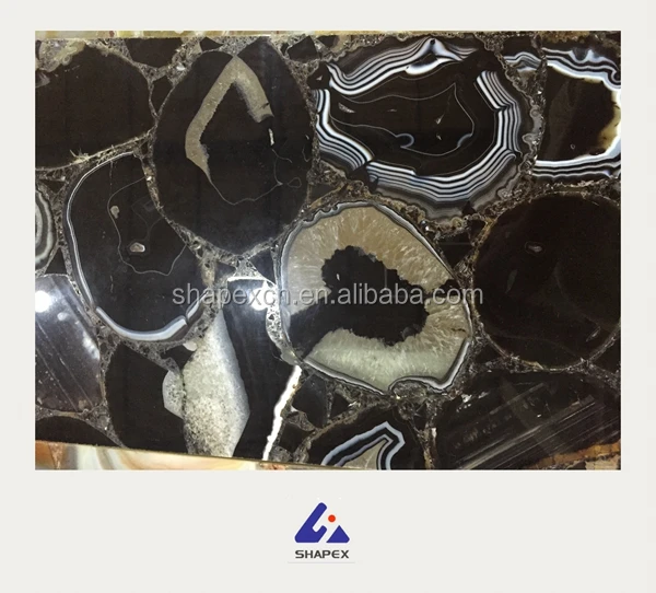 
Black onyx gem slabs stone with goup-buying price 