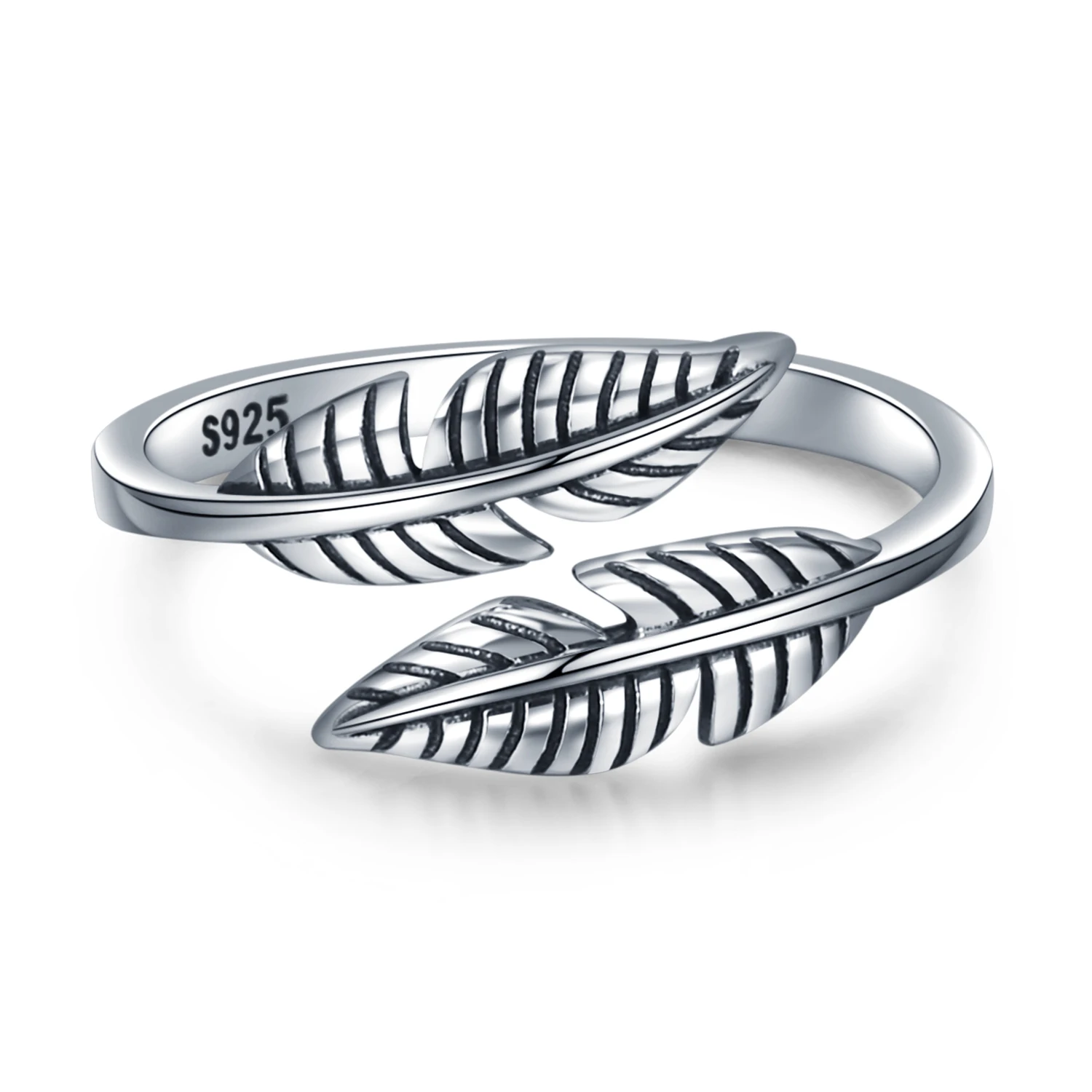 Leaf Ring For Woman 925 Sterling Silver Fashion Ring