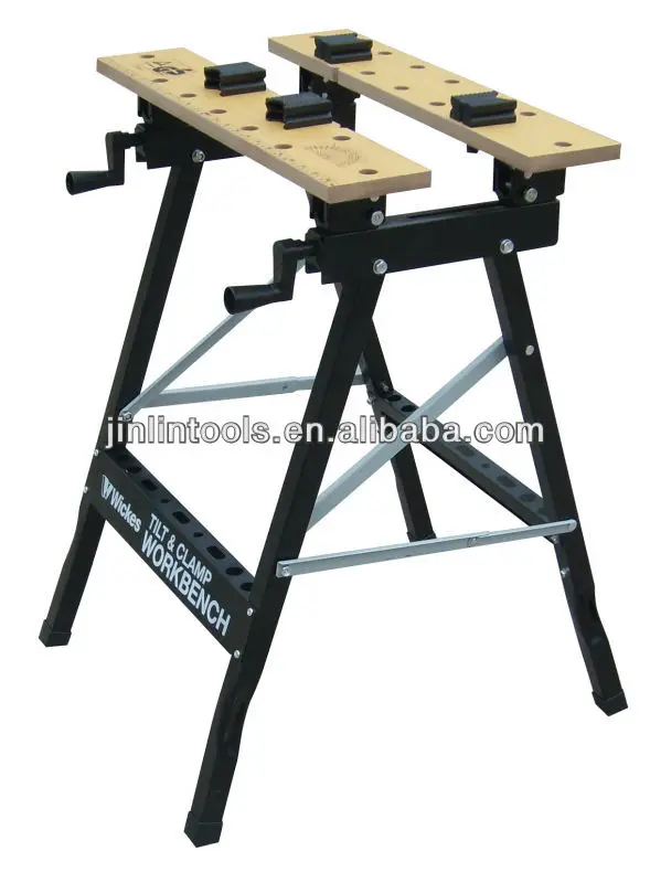 30x30mm tube  wooden steel folding adjustable wood 90 angle builder trestle workbench