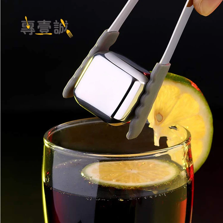 Reusable Chilling Whiskey Stones Stainless Steel Ice Cubes With Custom Logo