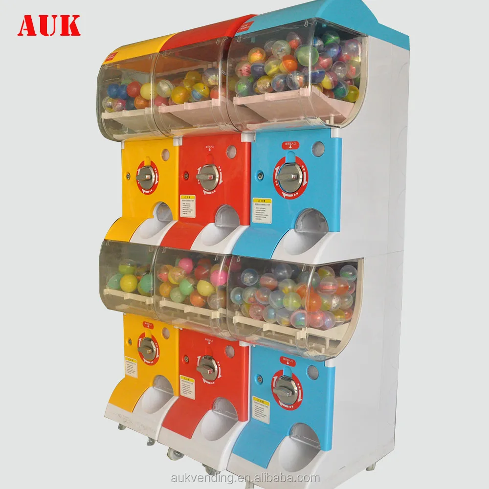Hot sale big capsule toy candy gumball gashapon tomy vending machine