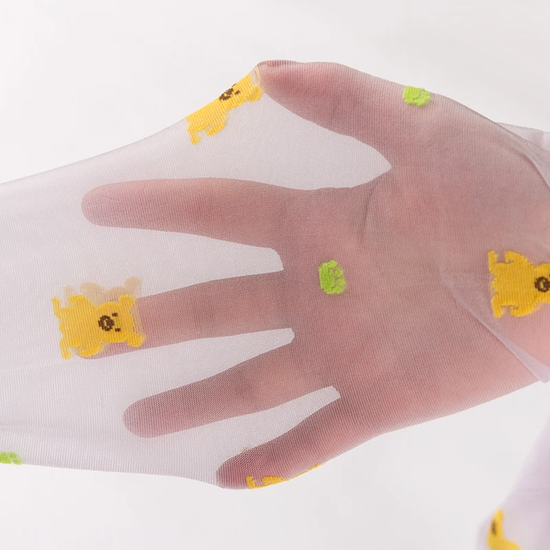 Fine Quality New Summer Hot Pink Kids Polka Cartoon Nylon Soft Children Pantyhose Stocking Child Tights