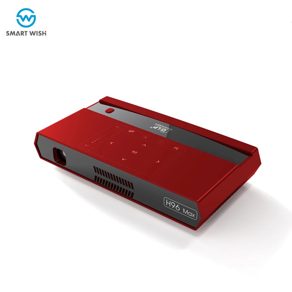 OEM H96 Max Projector S912 chip 2G 16G WIFI 5G with BT support 4K HD pocket projector android mini portable DLP projector