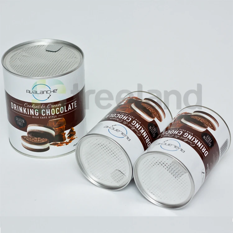 Food Grade Round Paper Packaging Tube Composite Paper Can for Food Powder