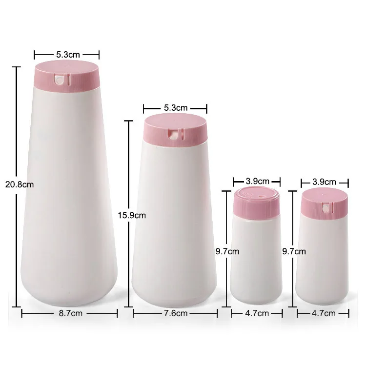 Empty Custom Factory price customized capacity logo food grade  HDPE  bottles salt pepper bottle
