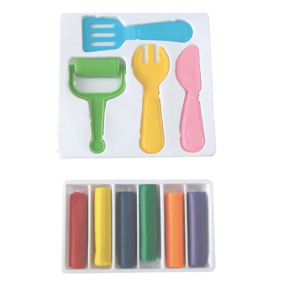 Plasticine Modeling Clay for Kids Toys Kids Dough Tools Toys 500 Set 12P/I 8I/C Customized 267*21*57mm 7B2133-60 CN;FUJ SOUNDY