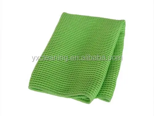 Waffle weave 450gsm microfiber kitchen cleaning cloth