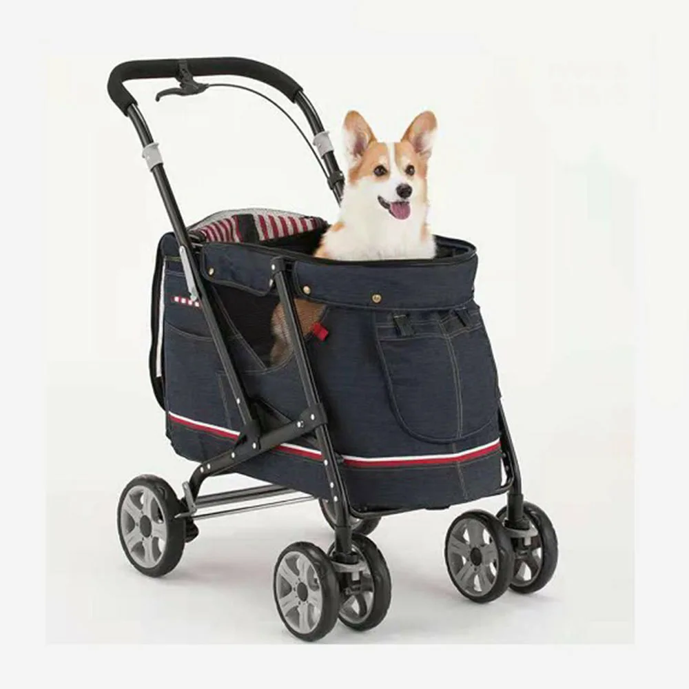 High Quality nylon Fabric Travel & Outdoors trolley  Dog Stroller pet+cages%2c+carriers+