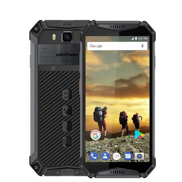 
New rugged phone Ulefone Armor 3 with NFC 10300mAh Battery IP68/IP69K Waterproof Mobile Phone 4GB+64GB 