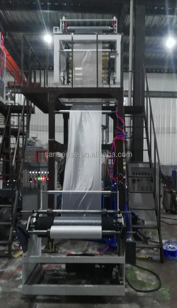 hdpe ldpe film blown machine plastic extruder for tshirt bag