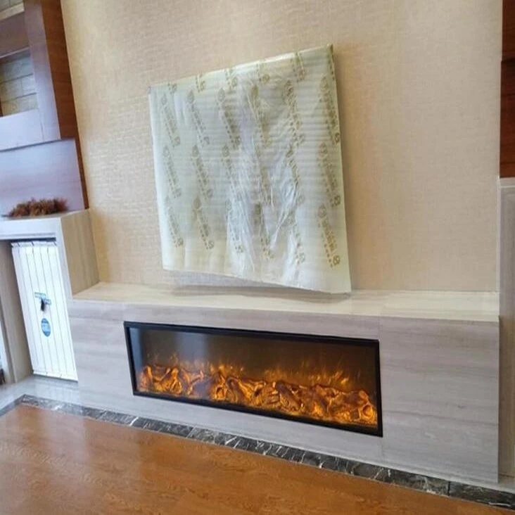 220v Master Flame Embeded/recessed /insert/build in Electric Fireplace With Led Lights