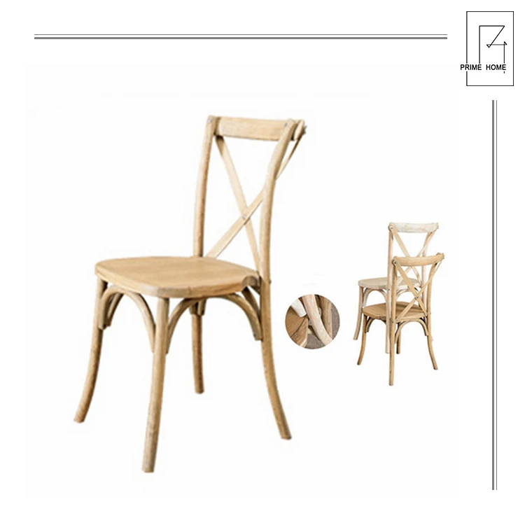 В домашнем стиле белый мыть дуб Деревянный Штабелируемый крест-накрест событие для обеденного стула
