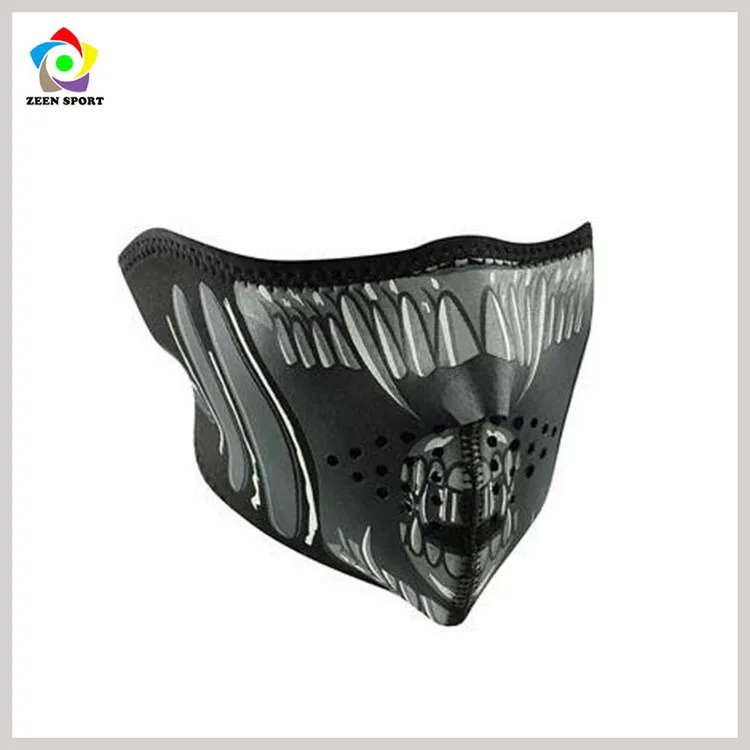 Неопреновая Ветрозащитная маска на половину лица для езды на мотоцикле велосипеде лыжах