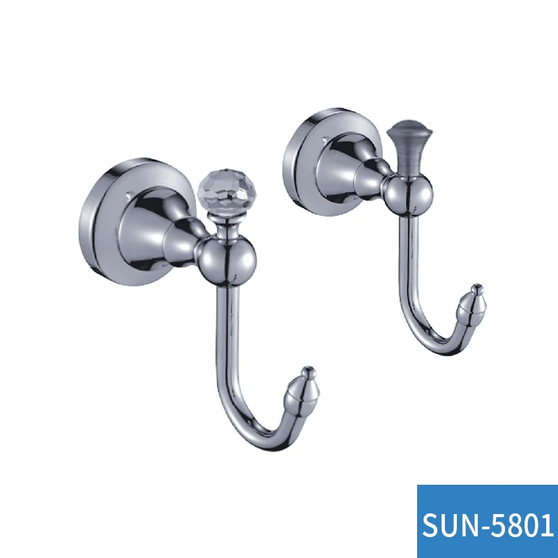 Bathroom Wall Mount Stainless steel Single Robe Hook 5801