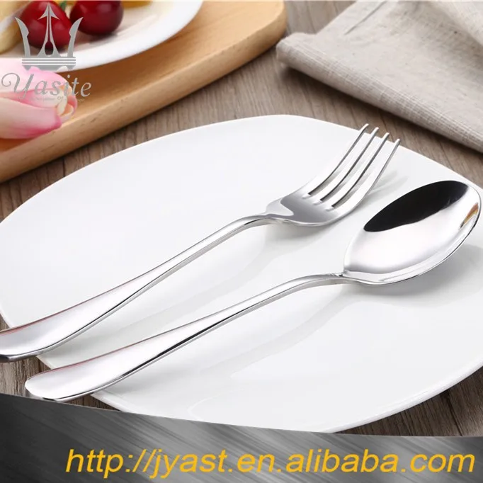 Stainless Steel Cutlery Set Restaurant Hotel used Spoon and Fork Set