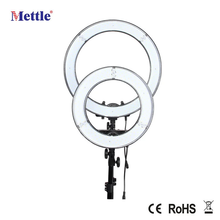 Mettle 42W RL-12 LED Type Ring Light Flash Light for Makeup and Video 180 pcs LED Light for DSLR Camera and Smartphone