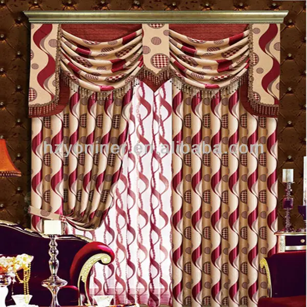 jacquard oriental curtain fabric