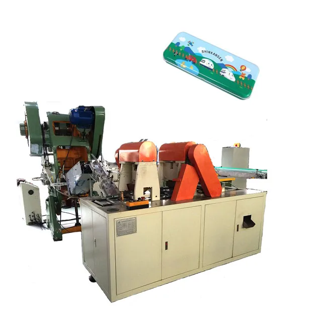 Fully automatic geometry box pencil case writing pen container tin can making machine manufacturer