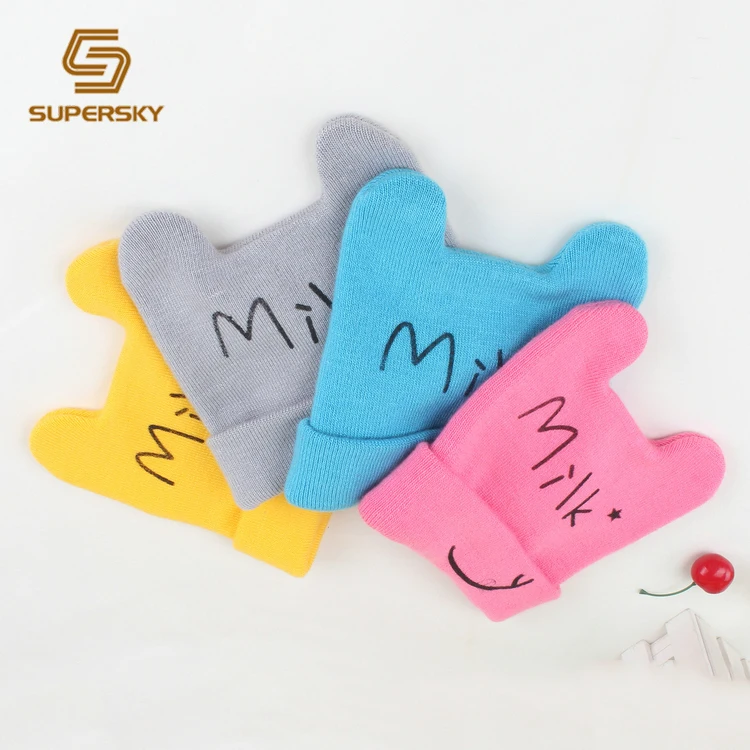 Профессиональный Производитель Оптовая Экологичные детская шапочка вязаная зимняя шапка