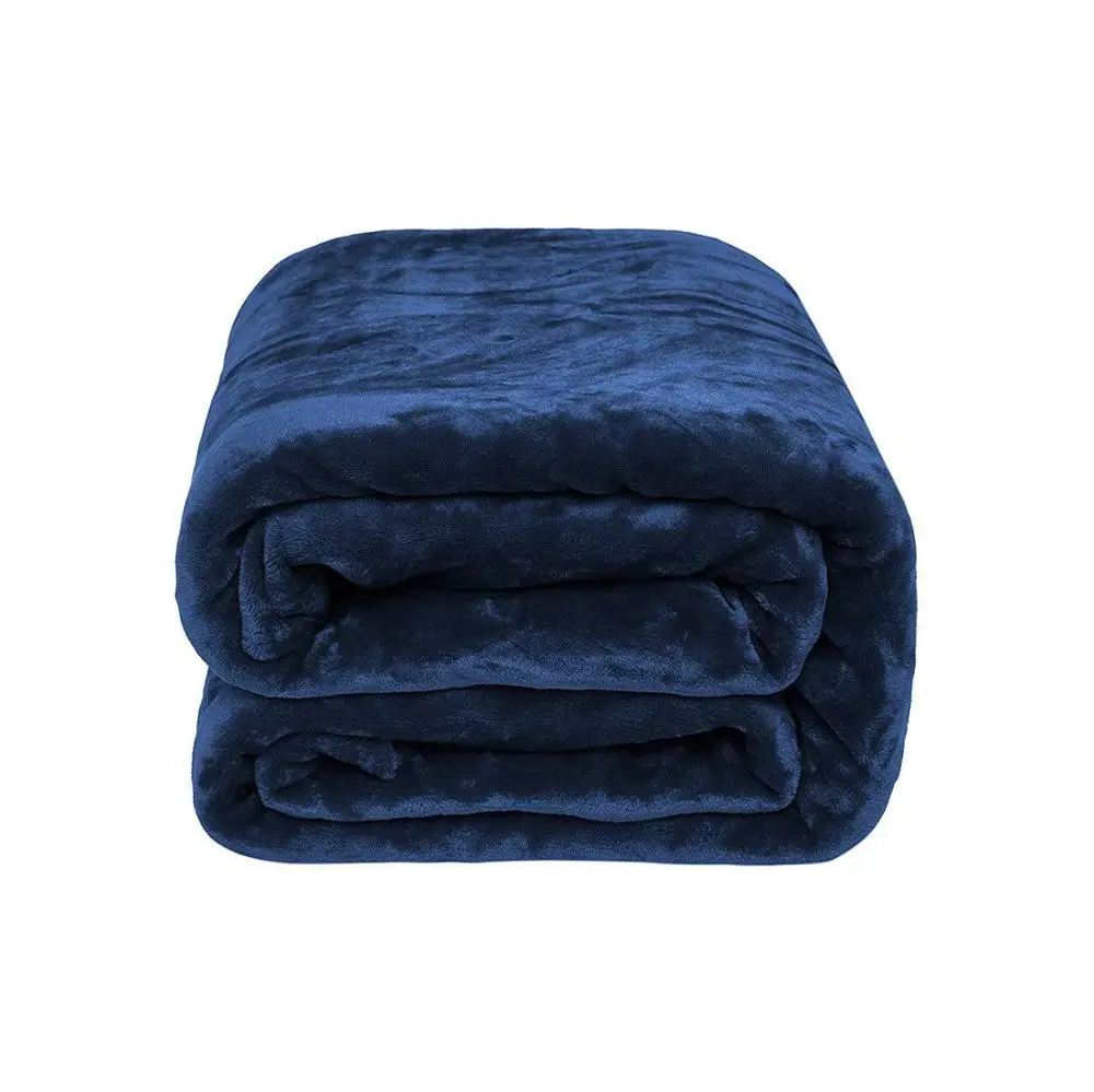Однотонное Флисовое одеяло из 100% полиэстера сделано в Китае (150*200
