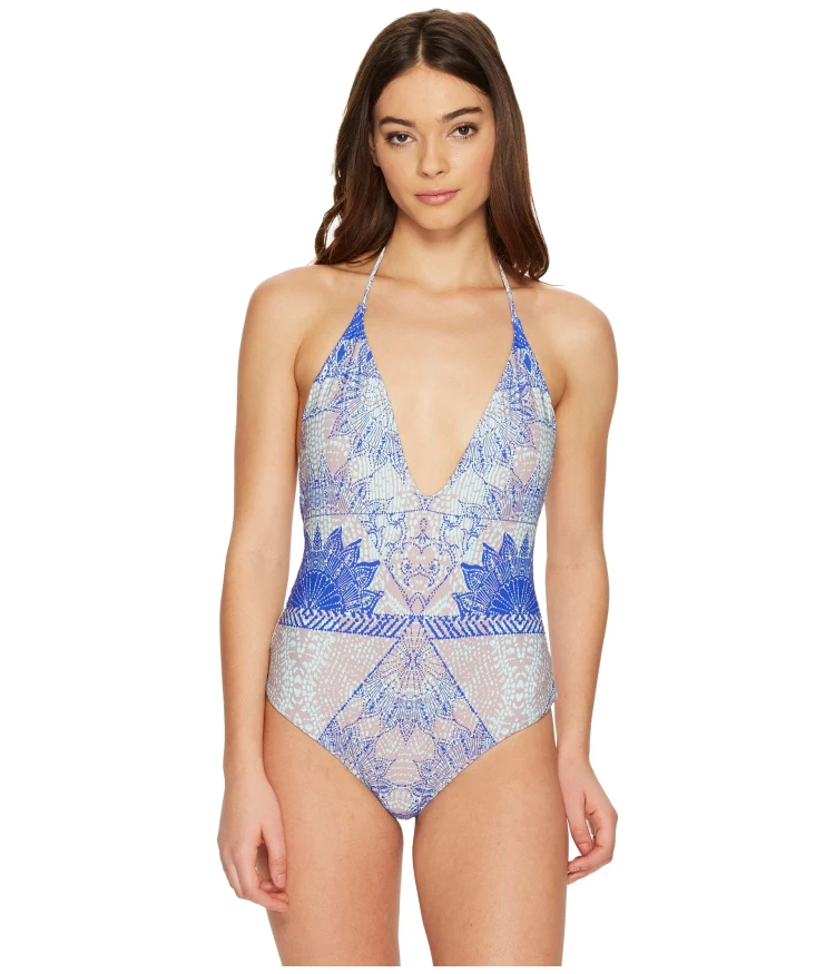 Italian Carvico Fabric Swimwear One Piece swimsuit Girl Brazilian Bikini