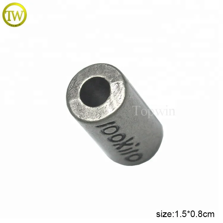 Металлическая пробка для шнура одежды, золотистый ремешок, замок для шнура, колокольчик, оптовая продажа