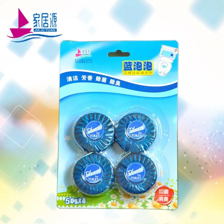 Toilet blue blocks cleaner with 4packs/Auto Toilet Bowl Cleaner/Toilet detergent/