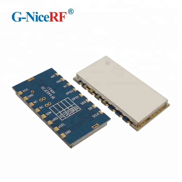 RF4463F30 +915MHz spring antenna 500mW Embedded FSK Remote control transmitter and receiver radio Si4463 rf module