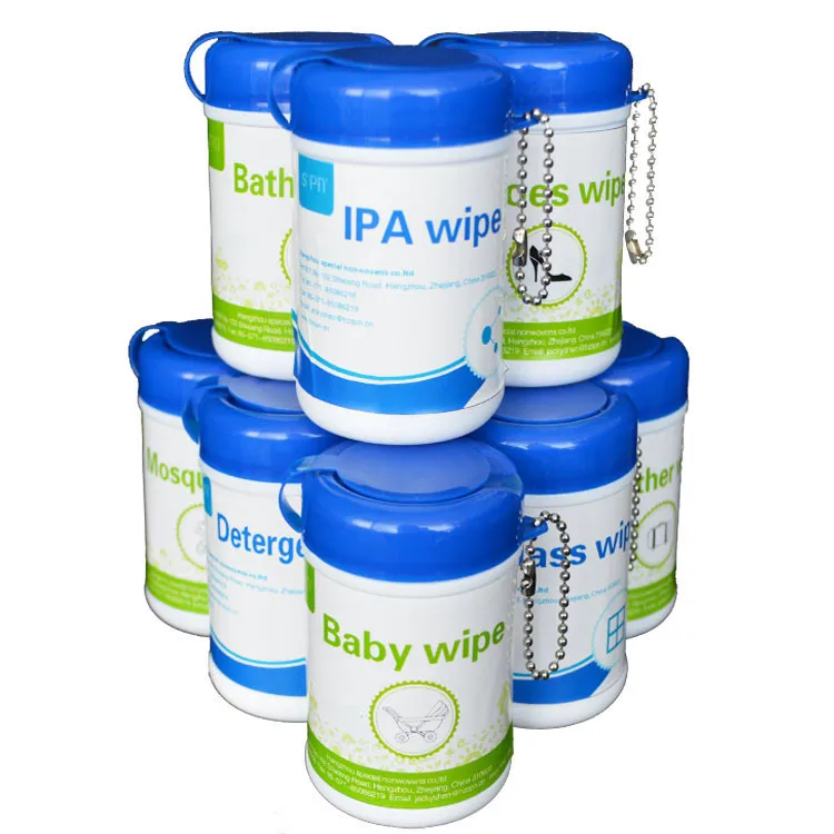 canisters packing cleaning wet wipes