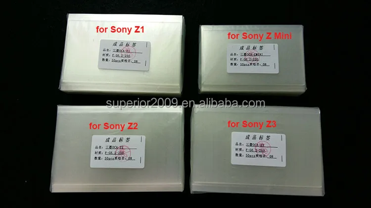 OCA Optical Clear Adhesive Film for samsung galaxy S3/S4/S5/S6/Note 2/ Note 3/ Note 4 / 9200/iphone 6 5 4/Sony/LG G2/G3/G4
