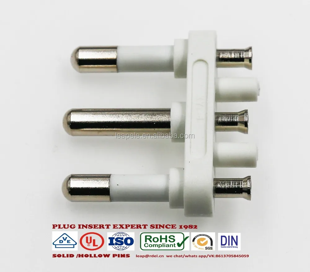 Italy 3 Pins Electrical Plug insert/IMQ AC power plug insert TY-0091 SCREWS
