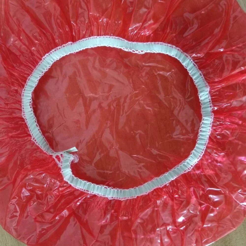 Strip Shower Cap Plastic Disposable Washing Shower Cap For Women